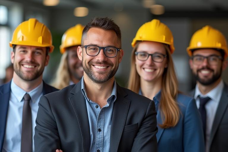 Klarna Construction training team members smiling