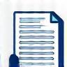 Icon representing filling out and submitting an application form