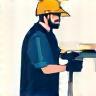 Icon representing hands-on training with tools and materials